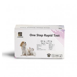 Lifecosm Canine Parvo Virus Ag/Canine Distemper Virus Ag Test Kit